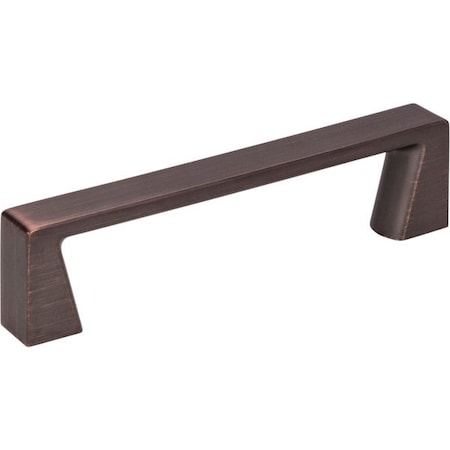 Jeffrey Alexander 96 mm Center-to-Center Brushed Oil Rubbed Bronze Square Boswell Cabinet Pull 177-96DBAC
